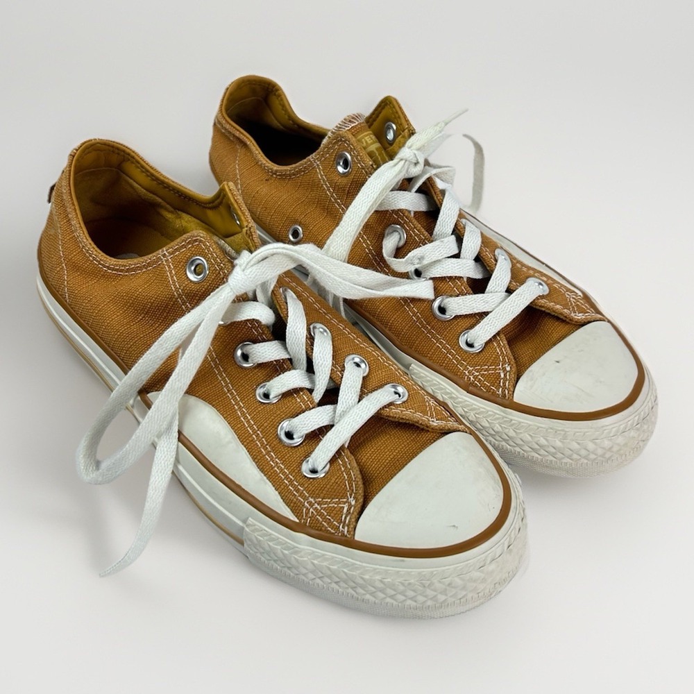 Converse Cons Nke Zoom Air Vtg Men 7 Chuck Taylor Dark Yellow Gold Canvas Low